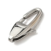 304 Stainless Steel Lobster Claw Clasps STAS-B089-01H-P-2