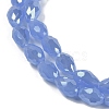 Opaque Solid Color Electroplate Glass Beads Strands EGLA-N013-J4mm-B06-3