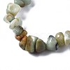 Unisex Chip Natural Flower Amazonite Beaded Stretch Bracelets BJEW-S143-26-7