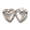Non-Tarnish 316 Stainless Steel Locket Pendants X-STAS-O135-06P-3