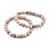 Natural Maifanite/Maifan Stone Bead Stretch Bracelets BJEW-K212-C-044-1