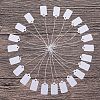 White Rectangle Jewelry Price Tags X-TOOL-C003-02-7