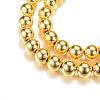 Electroplate Magnetic Synthetic Hematite Bead Strands G-Q466-8mm-01G-1