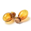 Oval Glass Cork Bottles Ornament AJEW-O032-03A-2
