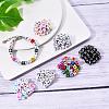 240Pcs 6 Style Opaque Acrylic European Beads OPDL-YW0001-01-5