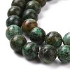 Natural African Turquoise(Jasper) Beads Strands X-TURQ-G037-10mm-7