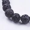 Natural Lava Rock Bead Strands G-R193-18-14mm-3