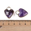 Natural Amethyst Faceted Pendans KK-L218-005G-06-3
