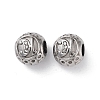 304 Stainless Steel Rhinestone European Beads STAS-A092-10H-P-1