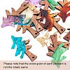 DIY Walnut Wooden Dangle Earring Making Kits DIY-OC0006-64-4