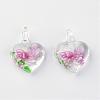 Handmade Luminous Lampwork Pendants LAMP-R136-04F-1