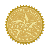Plastic Self Adhesive Gold Foil Embossed Stickers DIY-WH0211-019-1