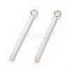Tarnish Resistant 304 Stainless Steel Bar Pendants X-STAS-P186-05P-18mm-1