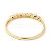 Colorful Cubic Zirconia Square Hinged Bangle BJEW-L681-004G-2