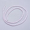 Electroplate Glass Beads Strands GLAA-F078-FR21-2