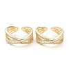 Brass Micro Pave Clear Cubic Zirconia ZIRC-M117-16G-1