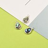 Natural Abalone Shell/Paua Shell Pendants X-PALLOY-JF00477-02-2