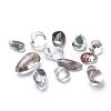 Natural Green Lodolite Quartz/Garden Quartz Pendants G-Q485-02-1