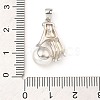 Rhodium Plated 925 Sterling Silver Pendants STER-Z003-02P-3