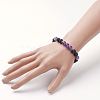 Natural Amethyst Stretch Bracelets X-BJEW-JB02754-04-3