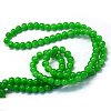 Baking Painted Imitation Jade Glass Round Bead Strands X-DGLA-Q021-6mm-10-3