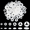 180Pcs 6 Styles Plastic Doll Eye Round Gaskets FIND-GF0009-74-1