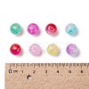 Transparent Crackle Acrylic Beads CACR-N002-8MM-M-2