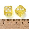 Spray Printed Transparent Acrylic Beads AC-CBA40CF-01B-3