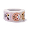 Flat Round Paper Thank You Stickers DIY-C042-12A-2