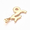 304 Stainless Steel Pendants STAS-L210-06I-G-01-2