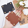2Pcs 2 Colors Wide Imitation Leather Cable Keepers AJEW-GF0006-46-3