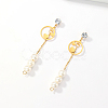 Sweet Tassel 201 Stainless Steel Stud Earrings SA4259-1-3