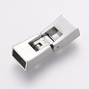 Tarnish Resistant 304 Stainless Steel Fold Over Clasps STAS-E144-148P-2