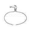 Tarnish Resistant 304 Stainless Steel Slider Bracelet/Bolo Bracelets Making X-MAK-L024-01P-2