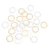 24Pcs 2 Colors Brass Linking Rings KK-TA0003-07-2