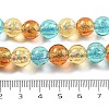 Handmade Foil Lampwork Beads Strands FOIL-K003-06B-16-4