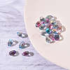 Transparent Spray Painted Glass Charms GLAA-YW0001-12-6