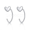 999 Fine Silver Stud Earrings FS-WG1D9DE-07-1