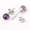 304 Stainless Steel Stud Earring Findings EJEW-JE02067-3