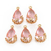 Transparent Glass Pendants GLAA-T007-05I-1
