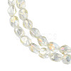 Electroplate Glass Beads Strands EGLA-N008-016-A02-3
