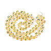 Transparent Electroplate Glass Beads Strands EGLA-F152A-FR01-01-2