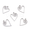 Non-Tarnish 201 Stainless Steel Pendants STAS-K003-08P-1
