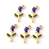 Alloy Enamel Pendants ENAM-S121-048C-2
