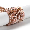Gradient Color Electroplate Glass Bead Strands X-GLAA-E042-05-B06-1