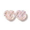 Transparent Acrylic Waffle Beads OACR-E016-01B-2