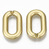 Opaque Spray Painted Acrylic Linking Rings OACR-S021-22B-B01-2