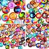 280Pcs 4 Styles Flat Back Glass Cabochons GGLA-SZ0001-32-7