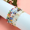 Handmade Glass Beads Anklets AJEW-SZ0001-81-3