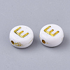 Plating Acrylic Beads X-PACR-R242-01E-2
